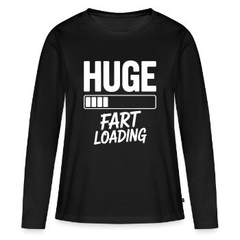 Dictons de pet, pets, cadeau de pets drôles - T-shirt manches longues Premium bio Femme - noir - Devant - Julia (174cm)