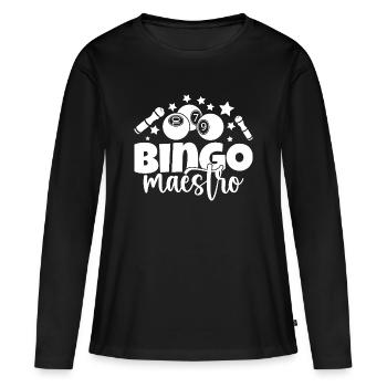 Bingo Player Maestro Bingo - T-shirt manches longues Premium bio Femme - noir - Devant - Julia (174cm)