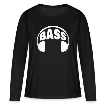 Basse - T-shirt manches longues Premium bio Femme - noir - Devant - Julia (174cm)