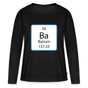 Licence en chimie dans le tableau périodique - T-shirt manches longues Premium bio Femme - noir - Devant - Julia (174cm)