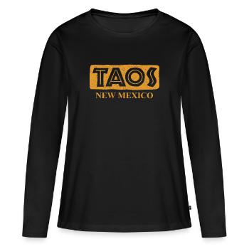 Taos - Nouveau-Mexique - États-Unis d’Amérique - T-shirt manches longues Premium bio Femme - noir - Devant - Julia (174cm)