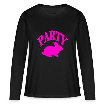 Parti - T-shirt manches longues Premium bio Femme - noir - Devant - Julia (174cm)