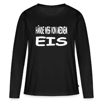 Eis - Frauen Premium Bio Langarmshirt - Schwarz - Vorne - Julia (174cm)