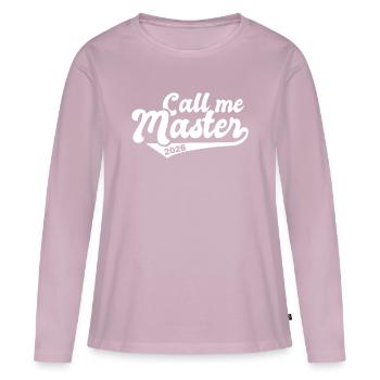 Master 2026 Graduation Graduation - Women's Premium Organic Long Sleeve Shirt - dusky pink - Front - Julia (174cm)
