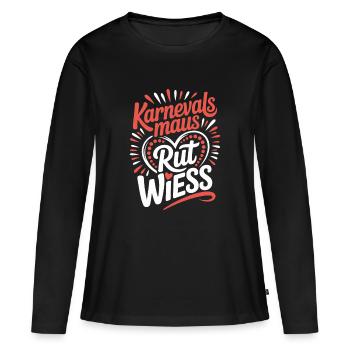 Souris de Carnaval, Rut, Wiess, Cologne, Cologne, Souris de Carnaval, - T-shirt manches longues Premium bio Femme - noir - Devant - Julia (174cm)