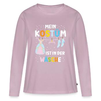 My Costume Is in the Laundry – Funny Carnival - Women's Premium Organic Long Sleeve Shirt - dusky pink - Front - Julia (174cm)