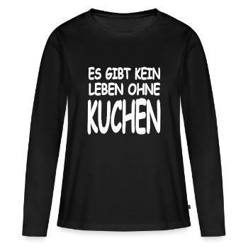 Gâteau - T-shirt manches longues Premium bio Femme - noir - Devant - Julia (174cm)
