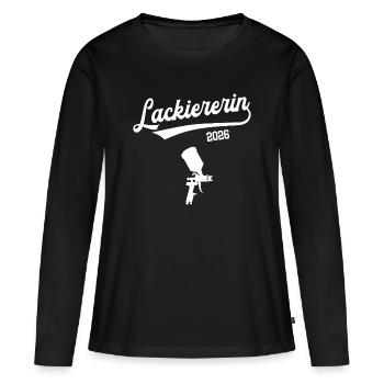 Painter 2026 Apprenticeship Profession Painter - Women's Premium Organic Long Sleeve Shirt - black - Front - Julia (174cm)