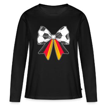 Football Loop Germany - Women's Premium Organic Long Sleeve Shirt - black - Front - Julia (174cm)