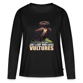 Vulture - Women's Premium Organic Long Sleeve Shirt - black - Front - Julia (174cm)