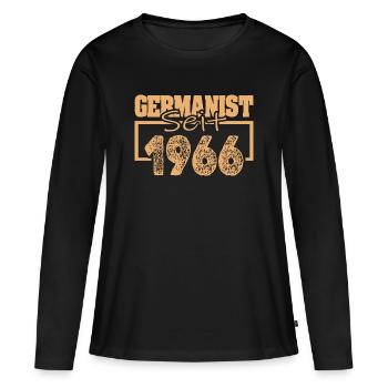 Studi 1966 - Women's Premium Organic Long Sleeve Shirt - black - Front - Julia (174cm)