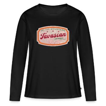 Label alpin Tavascan Espagne - T-shirt manches longues Premium bio Femme - noir - Devant - Julia (174cm)