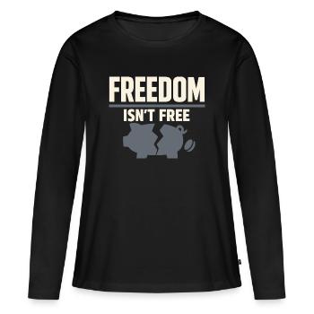 Indépendant indépendant Steuerhumor 1099 Life - T-shirt manches longues Premium bio Femme - noir - Devant - Julia (174cm)