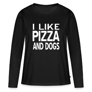canine - T-shirt manches longues Premium bio Femme - noir - Devant - Julia (174cm)