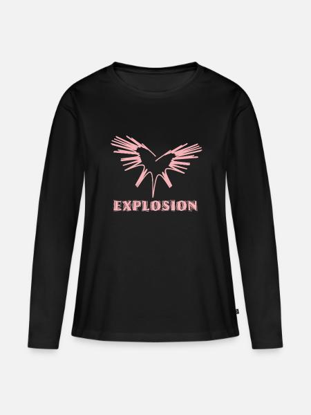 Love Explosion - Women's Premium Organic Long Sleeve Shirt - black
