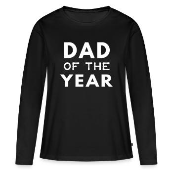 Meilleur Père de l’Année Cadeau - T-shirt manches longues Premium bio Femme - noir - Devant - Julia (174cm)