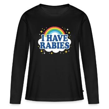 J’ai la rage - T-shirt manches longues Premium bio Femme - noir - Devant - Julia (174cm)