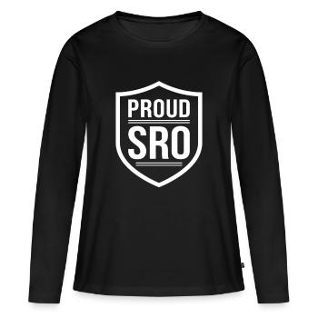 Officier des ressources scolaires Sro École des officiers de campus - T-shirt manches longues Premium bio Femme - noir - Devant - Julia (174cm)