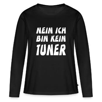 Tuner - Frauen Premium Bio Langarmshirt - Schwarz - Vorne - Julia (174cm)