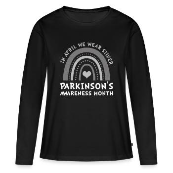 Parkinson Krankheit - Frauen Premium Bio Langarmshirt - Schwarz - Vorne - Julia (174cm)