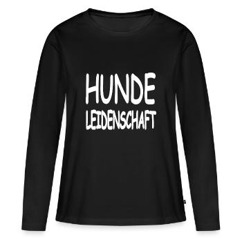 canine - T-shirt manches longues Premium bio Femme - noir - Devant - Julia (174cm)