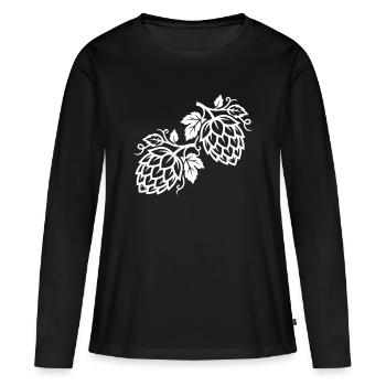 Brasserie Hops Symbol - T-shirt manches longues Premium bio Femme - noir - Devant - Julia (174cm)