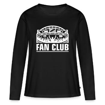 Stade du Fan Club - T-shirt manches longues Premium bio Femme - noir - Devant - Julia (174cm)