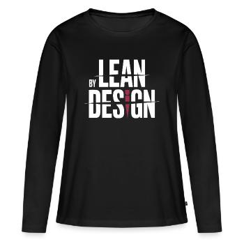 Saison de taille avec déficit calorique réduit - T-shirt manches longues Premium bio Femme - noir - Devant - Julia (174cm)