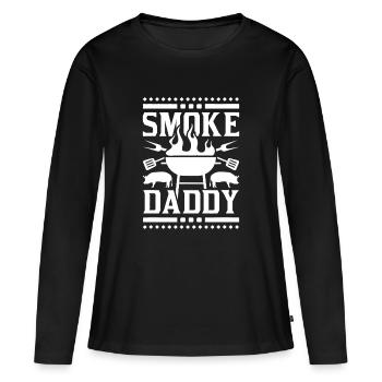 Smoke Daddy BBQ Grill - T-shirt manches longues Premium bio Femme - noir - Devant - Julia (174cm)