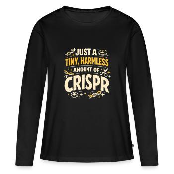 A Touch of CRISPR | Genetics Humor - Women's Premium Organic Long Sleeve Shirt - black - Front - Julia (174cm)
