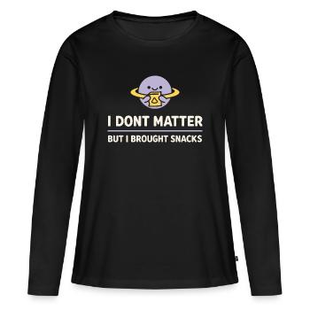 Existenzieller Humor, Nihilismus, Humor, - Frauen Premium Bio Langarmshirt - Schwarz - Vorne - Julia (174cm)