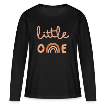 Petit petit - T-shirt manches longues Premium bio Femme - noir - Devant - Julia (174cm)
