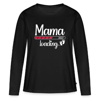 Mom 2027 Loading Expectant Mom 2027 - Women's Premium Organic Long Sleeve Shirt - black - Front - Julia (174cm)