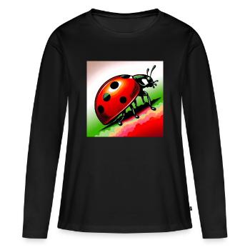 ladybird - Women's Premium Organic Long Sleeve Shirt - black - Front - Julia (174cm)