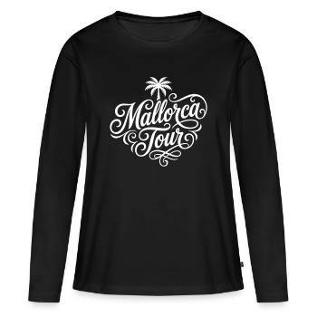 Mallorca Tour - Frauen Premium Bio Langarmshirt - Schwarz - Vorne - Julia (174cm)
