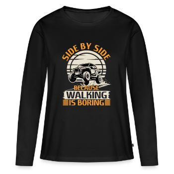 UTV Off Road 4 Wheeler Side by side - Frauen Premium Bio Langarmshirt - Schwarz - Vorne - Julia (174cm)