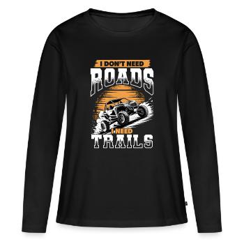 UTV Off Road 4 Wheeler Side by side - Frauen Premium Bio Langarmshirt - Schwarz - Vorne - Julia (174cm)