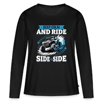 UTV Off Road 4 Wheeler Side by side - Frauen Premium Bio Langarmshirt - Schwarz - Vorne - Julia (174cm)