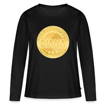Legendary Diana Award - Women's Premium Organic Long Sleeve Shirt - black - Front - Julia (174cm)