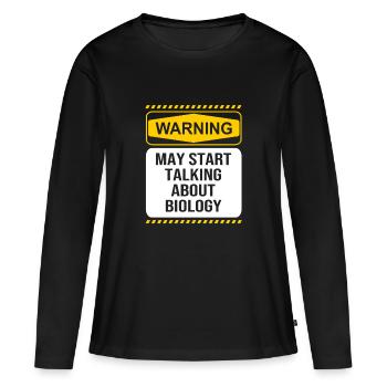 Strukturformel Molekül - Frauen Premium Bio Langarmshirt - Schwarz - Vorne - Julia (174cm)
