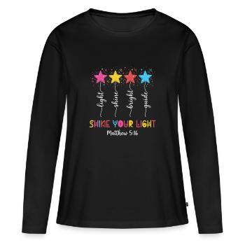 Kids Christian Toddler Armor Of God - Frauen Premium Bio Langarmshirt - Schwarz - Vorne - Julia (174cm)