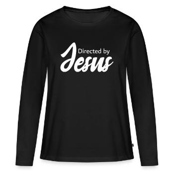 Regie_Jesus Statement - Women's Premium Organic Long Sleeve Shirt - black - Front - Julia (174cm)