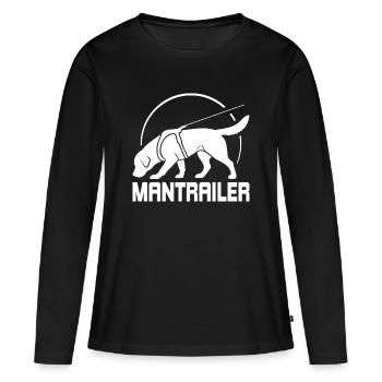 Labrador MANTRAILER Chiens de recherche Chiens Saules chiens - T-shirt manches longues Premium bio Femme - noir - Devant - Julia (174cm)