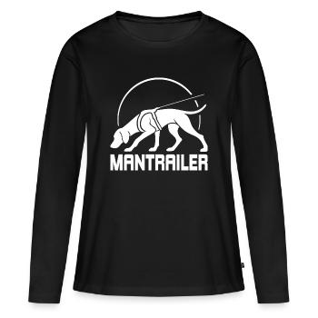 Chiens de recherche Vizsla MANTRAILER Saules chiens - T-shirt manches longues Premium bio Femme - noir - Devant - Julia (174cm)