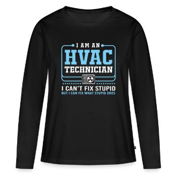Air Conditioning Technician Technician Refrigeration Technician Heating - Women's Premium Organic Long Sleeve Shirt - black - Front - Julia (174cm)