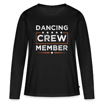 Dancing Crew - Frauen Premium Bio Langarmshirt - Schwarz - Vorne - Julia (174cm)