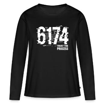 6174 Mathématiques du bug constant de Kaprekar - T-shirt manches longues Premium bio Femme - noir - Devant - Julia (174cm)
