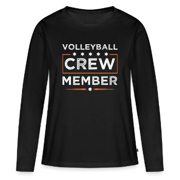 Équipe de volley-ball - T-shirt manches longues Premium bio Femme - noir - Devant - Julia (174cm)