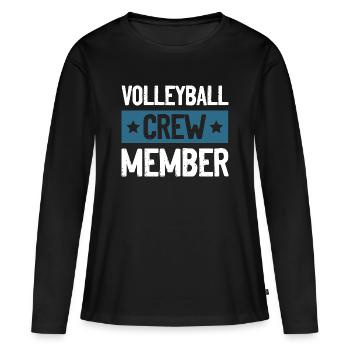 Équipe de volley-ball - T-shirt manches longues Premium bio Femme - noir - Devant - Julia (174cm)