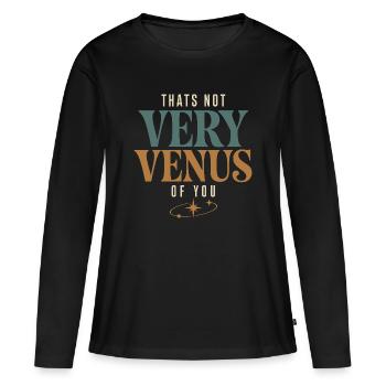 Venus sign Venus astrology - Women's Premium Organic Long Sleeve Shirt - black - Front - Julia (174cm)